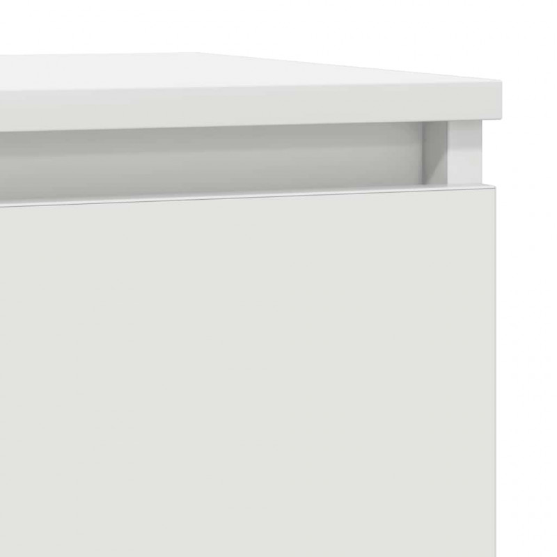Komoda Biała 57x34x76 cm Drewno klejone