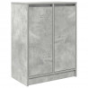 Komoda Betonowa Szara 57x34x76 cm Drewno klejone