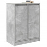 Komoda Betonowa Szara 57x34x76 cm Drewno klejone