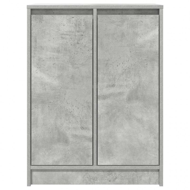 Komoda Betonowa Szara 57x34x76 cm Drewno klejone