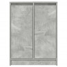 Komoda Betonowa Szara 57x34x76 cm Drewno klejone