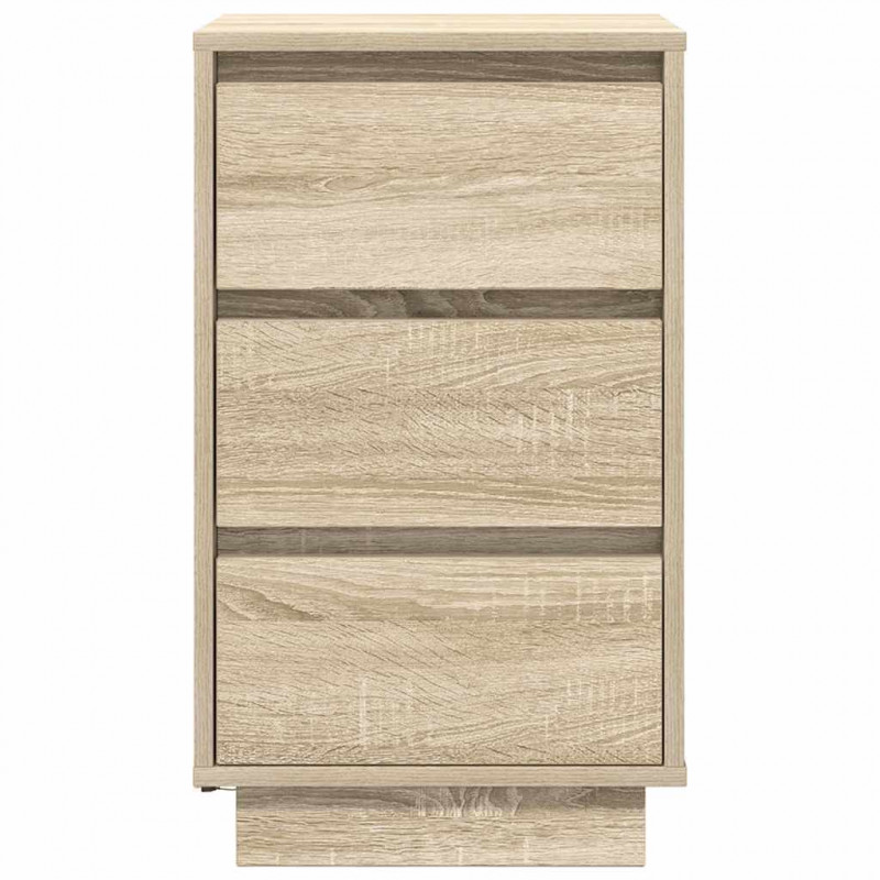 Szafka nocna z oświetleniem LED Dąb Sonoma 38x34x65 cm