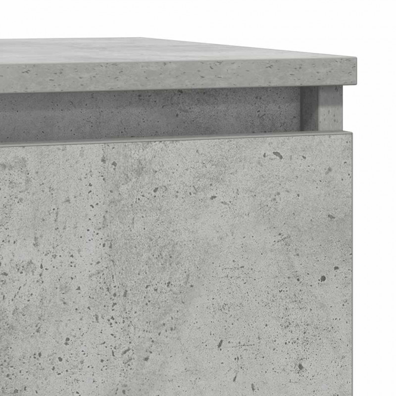 Komoda Betonowa Szara 57x34x76 cm Drewno klejone
