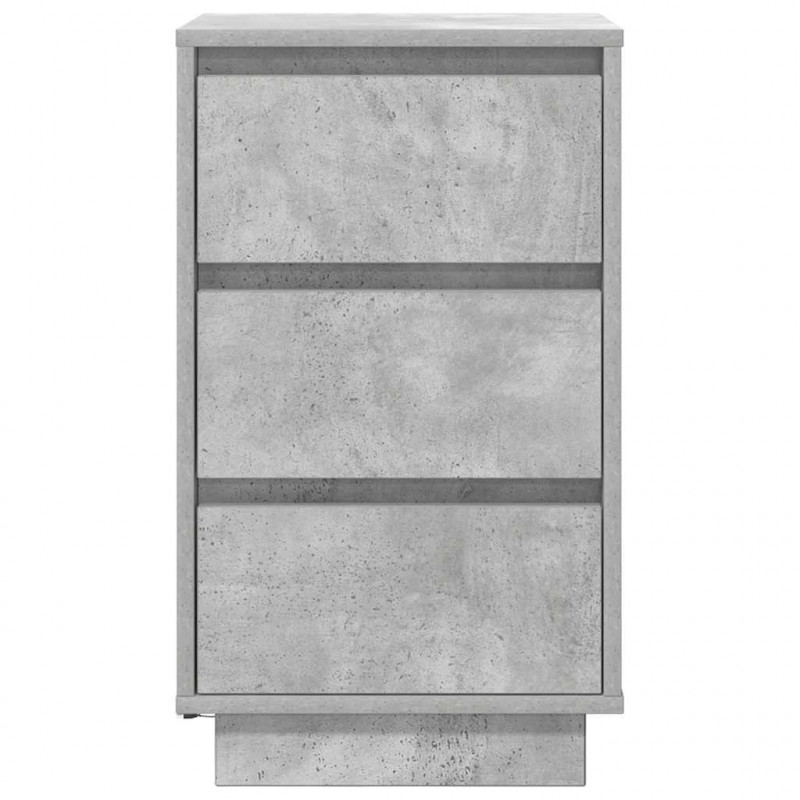 Szafka nocna z oświetleniem LED Betonowa szarość 38x34x65 cm