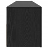 Szafka pod TV z oświetleniem LED, czarny dąb, 120x35x40 cm