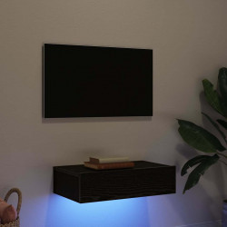 Szafka RTV z oświetleniem LED Czarny Dąb 60x35x15,5 cm