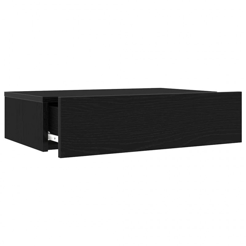 Szafka RTV z oświetleniem LED Czarny Dąb 60x35x15,5 cm