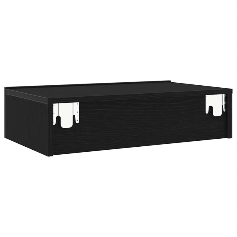 Szafka RTV z oświetleniem LED Czarny Dąb 60x35x15,5 cm
