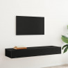 Szafki RTV z oświetleniem LED 2 szt. Dąb czarny 60x35x15,5 cm