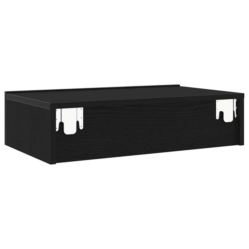 Szafki RTV z oświetleniem LED 2 szt. Dąb czarny 60x35x15,5 cm