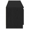 Szafka pod TV z oświetleniem LED, czarny dąb, 120x30x36 cm