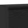 Szafka pod TV z oświetleniem LED, czarny dąb, 120x30x36 cm