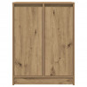 Komoda Artisan Oak 57x34x76 cm Drewno klejone