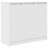 Komoda Biała 85x34x76 cm Drewno klejone