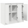 Komoda Biała 85x34x76 cm Drewno klejone