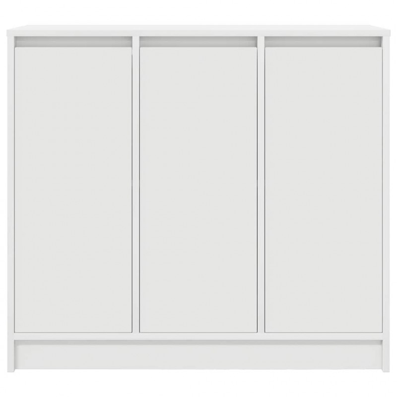 Komoda Biała 85x34x76 cm Drewno klejone
