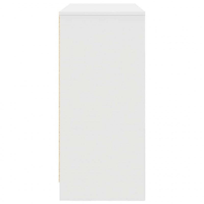 Komoda Biała 85x34x76 cm Drewno klejone