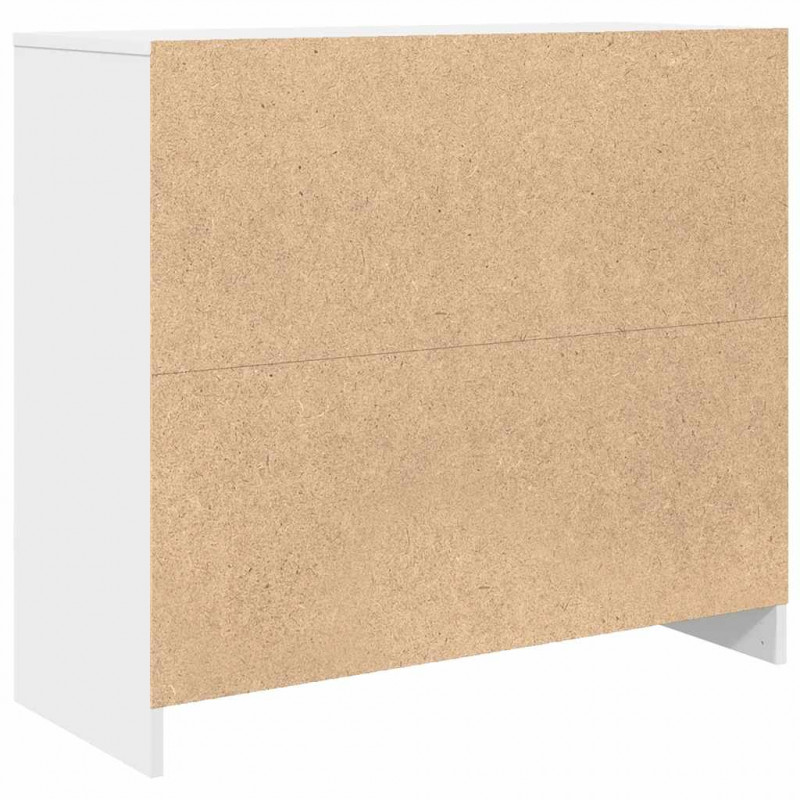 Komoda Biała 85x34x76 cm Drewno klejone