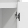 Komoda Biała 85x34x76 cm Drewno klejone