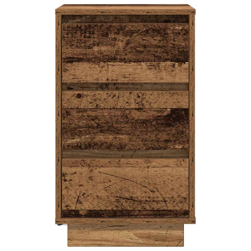 Szafka nocna z oświetleniem LED Stare drewno 38x34x65 cm