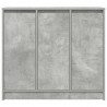 Komoda Betonowa Szara 85x34x76 cm Drewno klejone