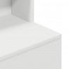 Szafka nocna Biała 39x35x125 cm Drewno klejone