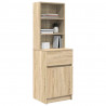 Szafka nocna Sonoma Oak 39x35x125 cm Drewno klejone