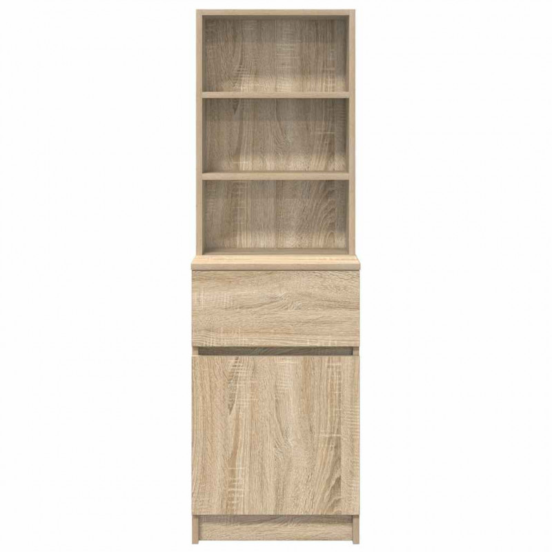 Szafka nocna Sonoma Oak 39x35x125 cm Drewno klejone