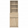 Szafka nocna Sonoma Oak 39x35x125 cm Drewno klejone