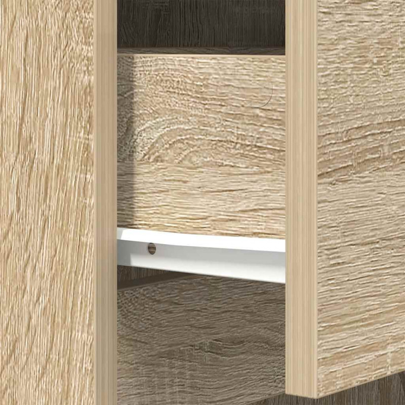 Szafka nocna Sonoma Oak 39x35x125 cm Drewno klejone