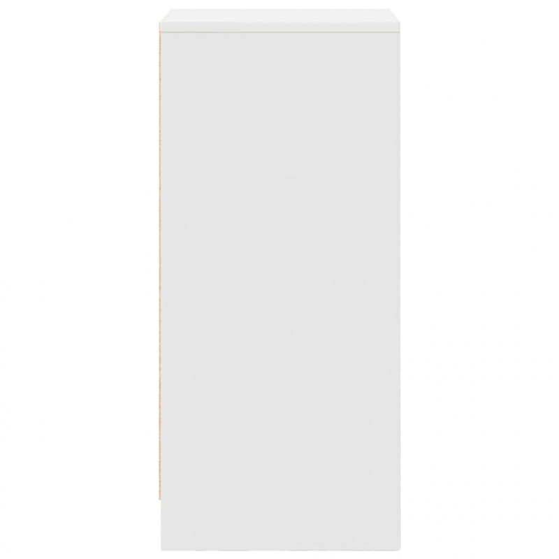 Komoda Biała 29,5x34x76 cm Drewno klejone