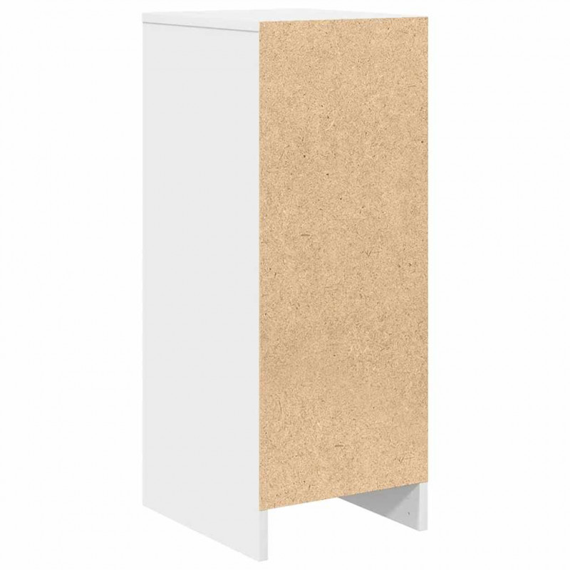 Komoda Biała 29,5x34x76 cm Drewno klejone