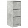 Komoda Betonowa Szara 29,5x34x76 cm Drewno klejone