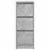 Komoda Betonowa Szara 29,5x34x76 cm Drewno klejone