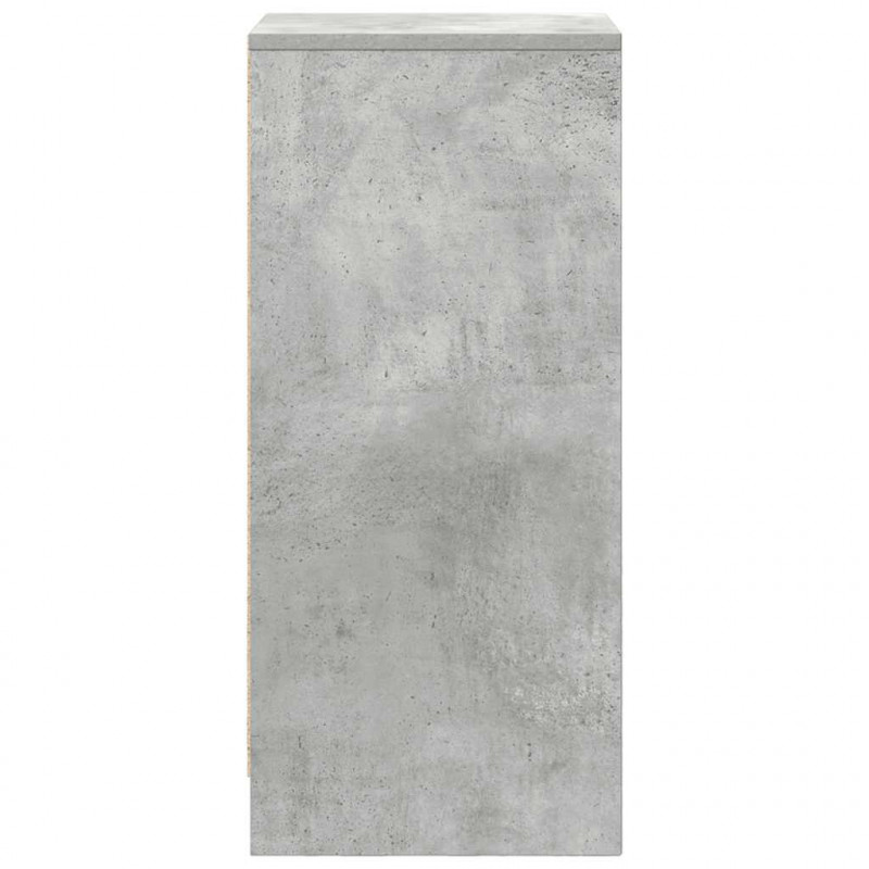 Komoda Betonowa Szara 29,5x34x76 cm Drewno klejone