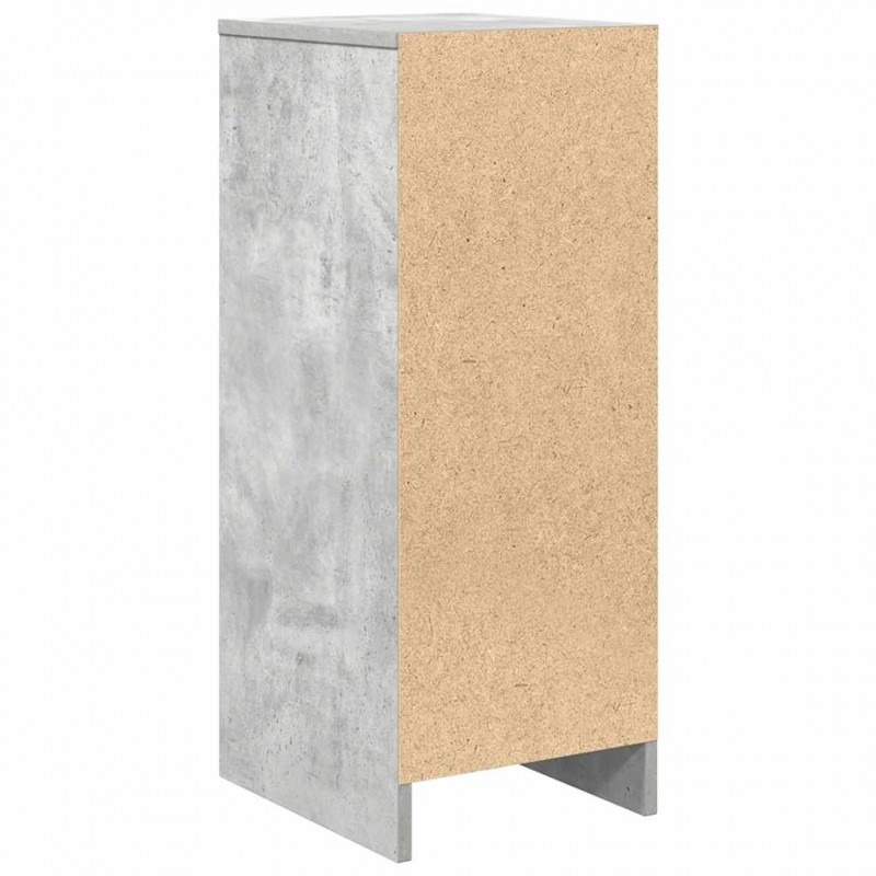 Komoda Betonowa Szara 29,5x34x76 cm Drewno klejone