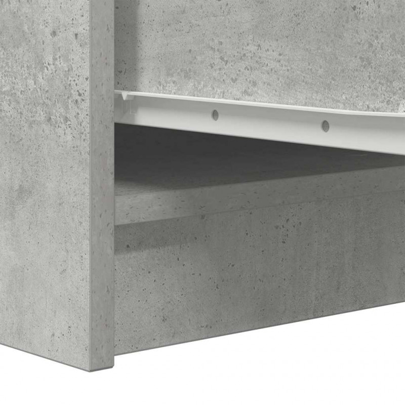 Komoda Betonowa Szara 29,5x34x76 cm Drewno klejone