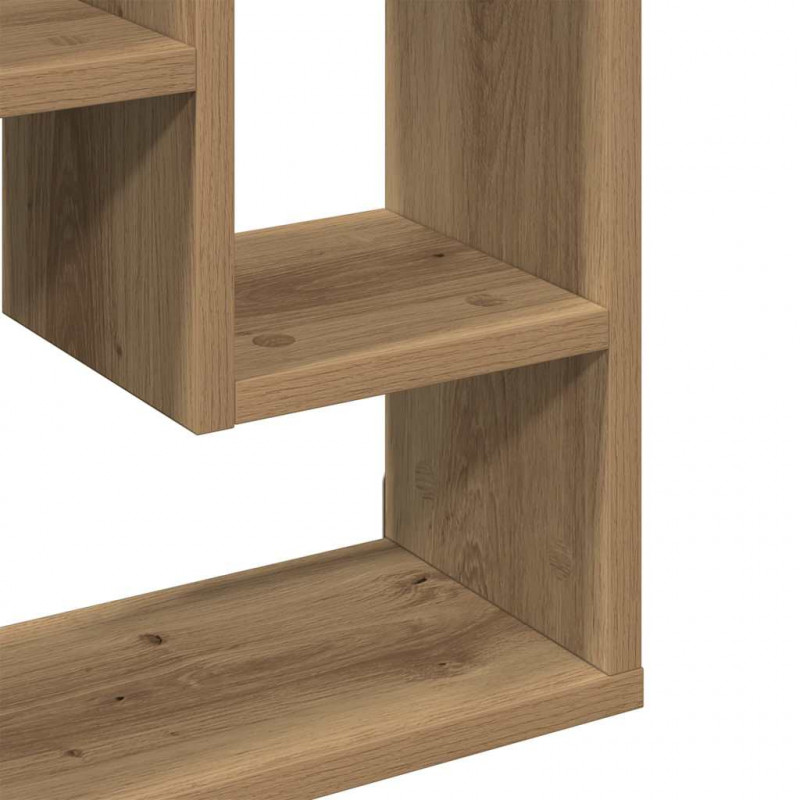 Półka ścienna Artisan Oak 36x16x90 cm Drewno klejone