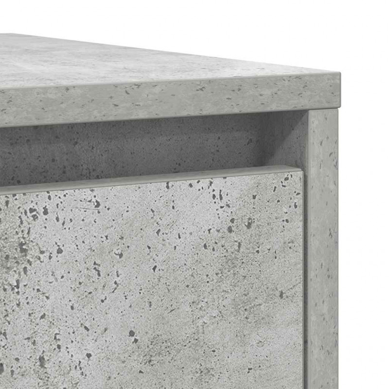 Komoda Betonowa Szara 29,5x34x76 cm Drewno klejone