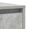 Komoda Betonowa Szara 29,5x34x76 cm Drewno klejone
