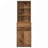 Szafka nocna Stare drewno 39x35x125 cm Drewno klejone
