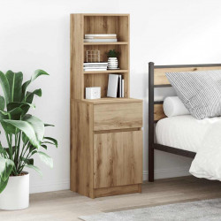 Szafka nocna Artisan Oak 39x35x125 cm Drewno klejone