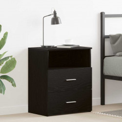 Szafka Nocna Czarny Dąb 50 x 32 x 60cm Materiał drewnopochodny