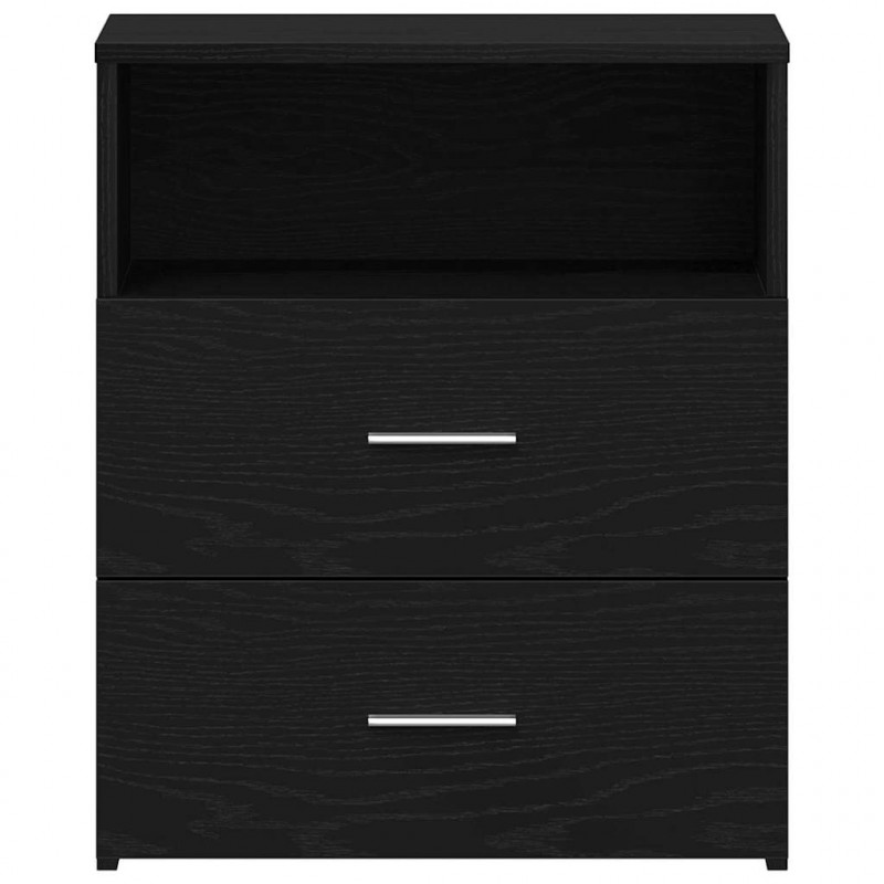 Szafka Nocna Czarny Dąb 50 x 32 x 60cm Materiał drewnopochodny