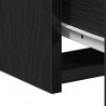Szafka Nocna Czarny Dąb 50 x 32 x 60cm Materiał drewnopochodny