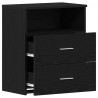 Szafka Nocna z szufladą 2 pcs Czarny Dąb 50 x 32 x 60cm