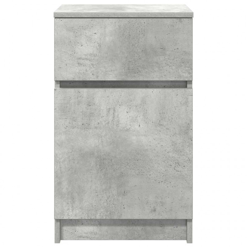 Szafka nocna Beton Szary 39x35x65 cm Drewno klejone