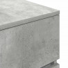 Szafka nocna Beton Szary 39x35x65 cm Drewno klejone