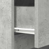 Szafka nocna Beton Szary 39x35x65 cm Drewno klejone