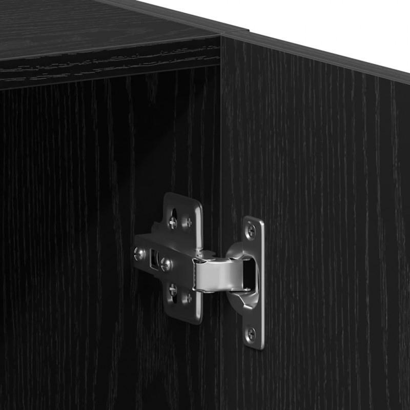 Szafka na pralkę, czarny dąb, 64x25,5x190 cm